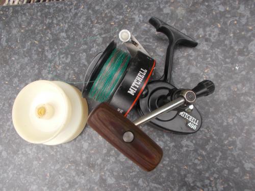 Mitchell 498  Made in France met extra verwerpspoel