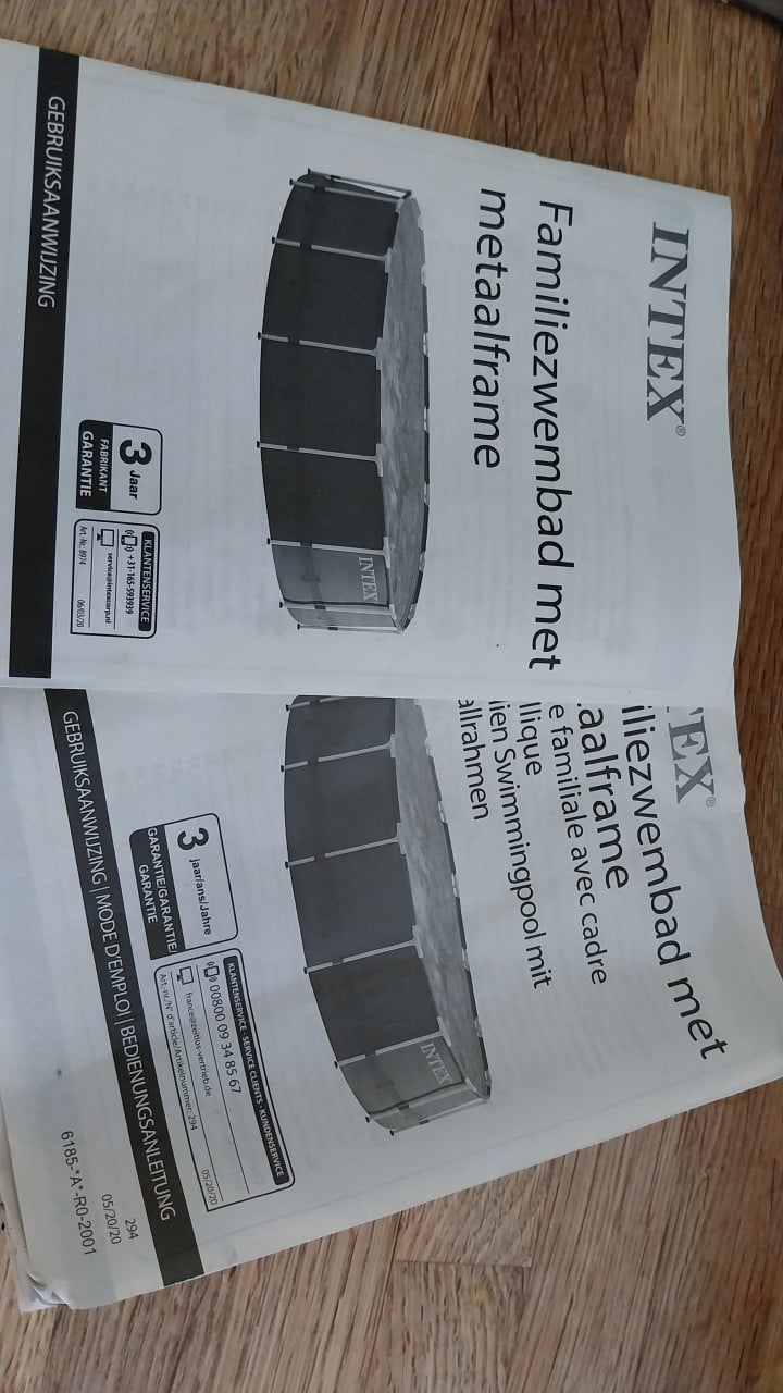 Zwembad Intex met alle toebehoren + extra's