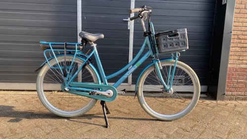 Nieuwe school/werkfiets cortina/vogue elite , dubbelle standaard, rek 899,0