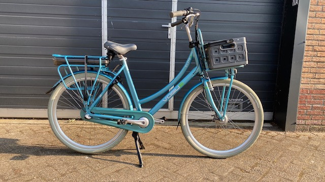 Nieuwe school/werkfiets cortina/vogue elite , dubbelle standaard, rek 899,0