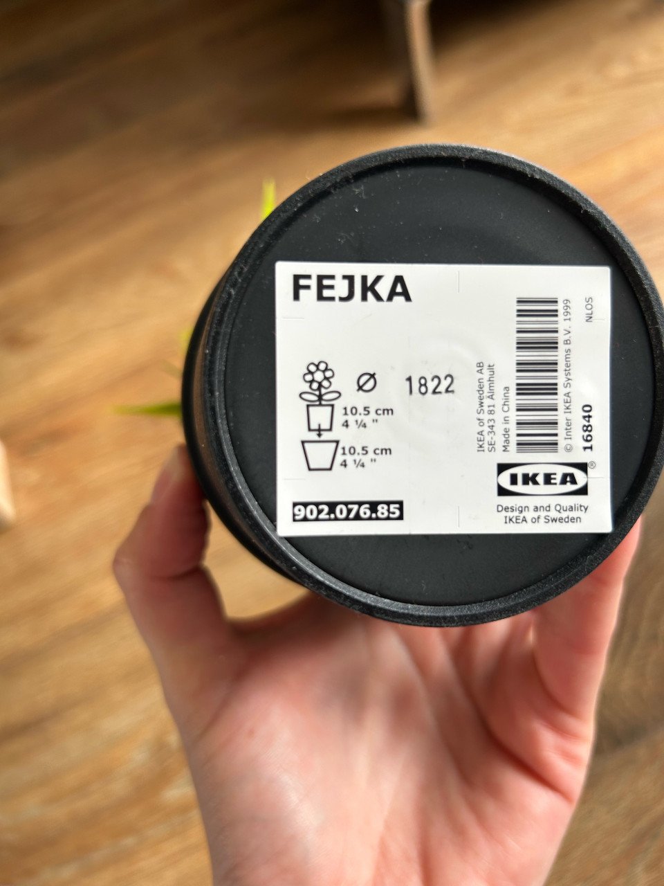 3 kunstplantjes met pot