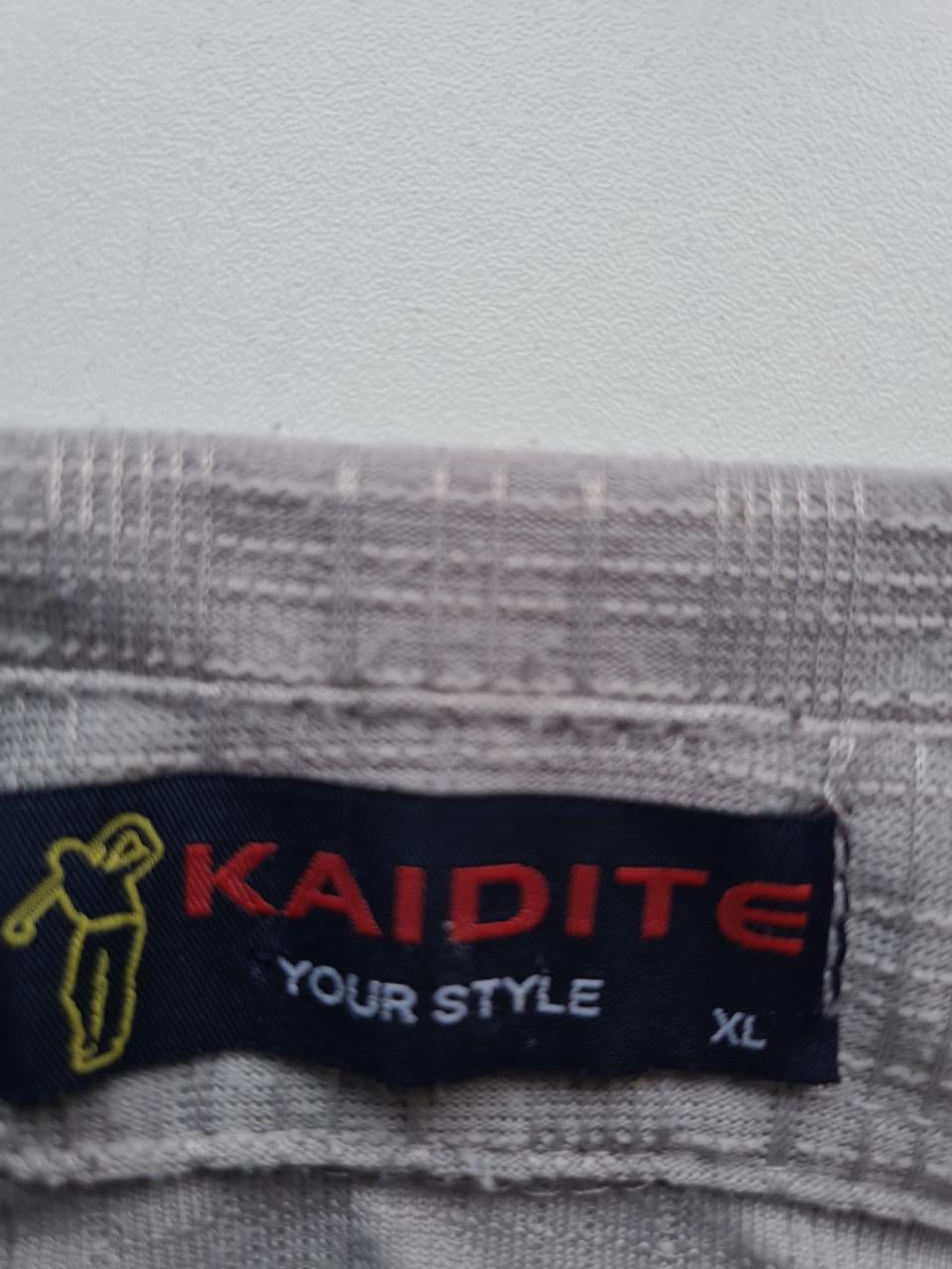 2 heren poloshirt / overhemd grijs en zwart van Kaditi Mt XL
