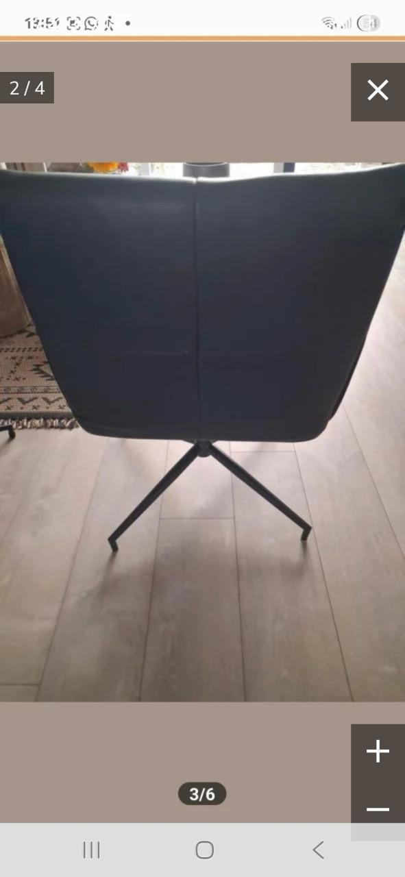 Lederen draaistoelen zgan