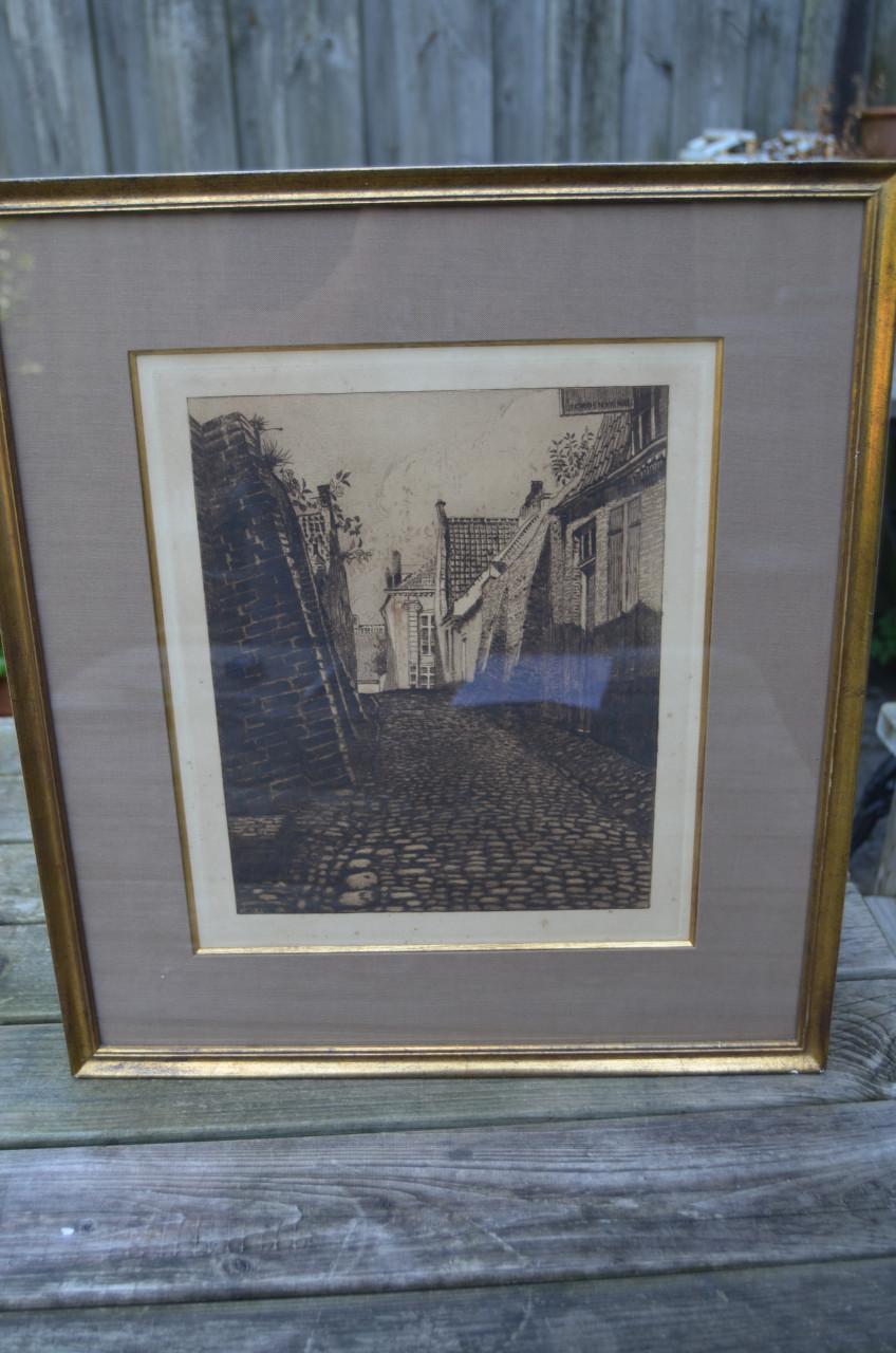 Grote ets van een straatje, Ottengas. Nijmegen?