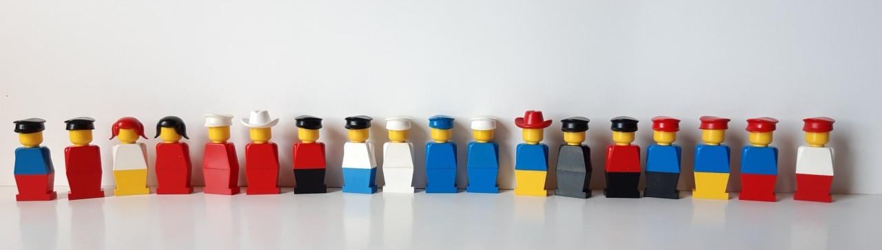 Lego minfiguren vintage, veel verschillende combinaties mogelijk