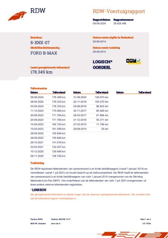 Ford B-max 1.0 ecoboost style