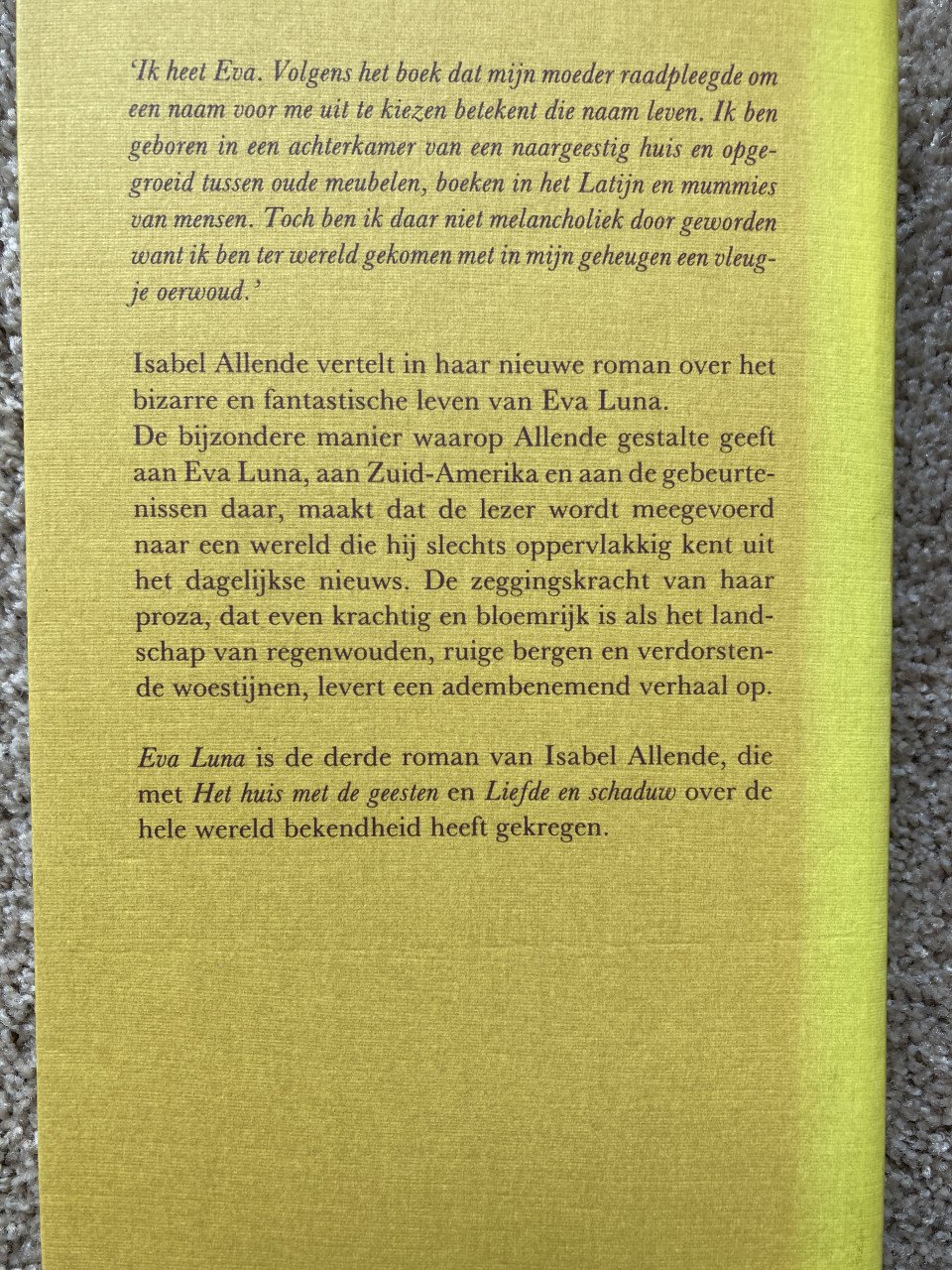 2x Isabel Allende, Liefde en schaduw, Eva Luna