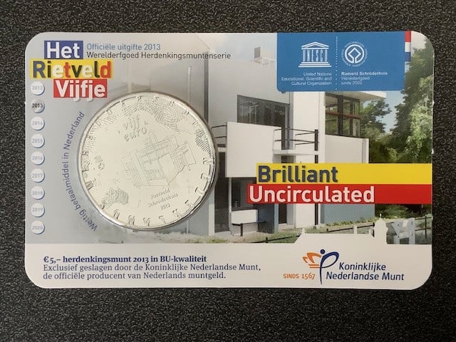 Coincard Het Rietveld Vijfje in BU-kwaliteit 2013.