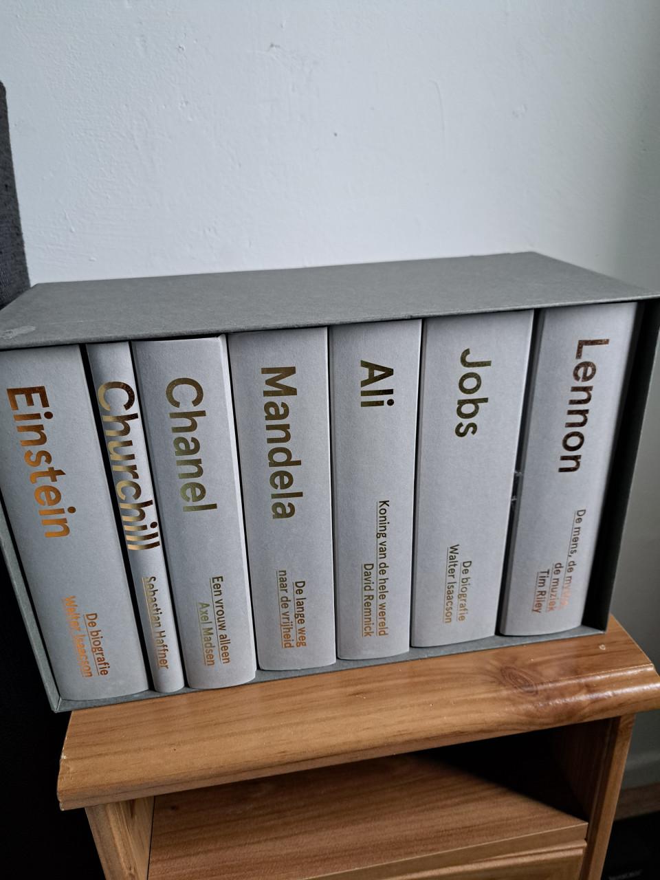 Boekenbox markante mensen,briljante biografieen