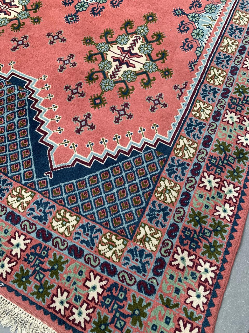 💐Prachtig Sfeervol Kleurrijk Handgeknoopt Vintage Vloerkleed💐
