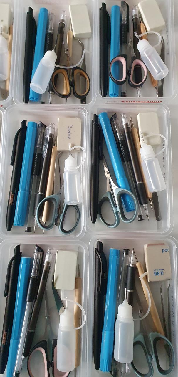 Knutsel materiaal voor workshops.