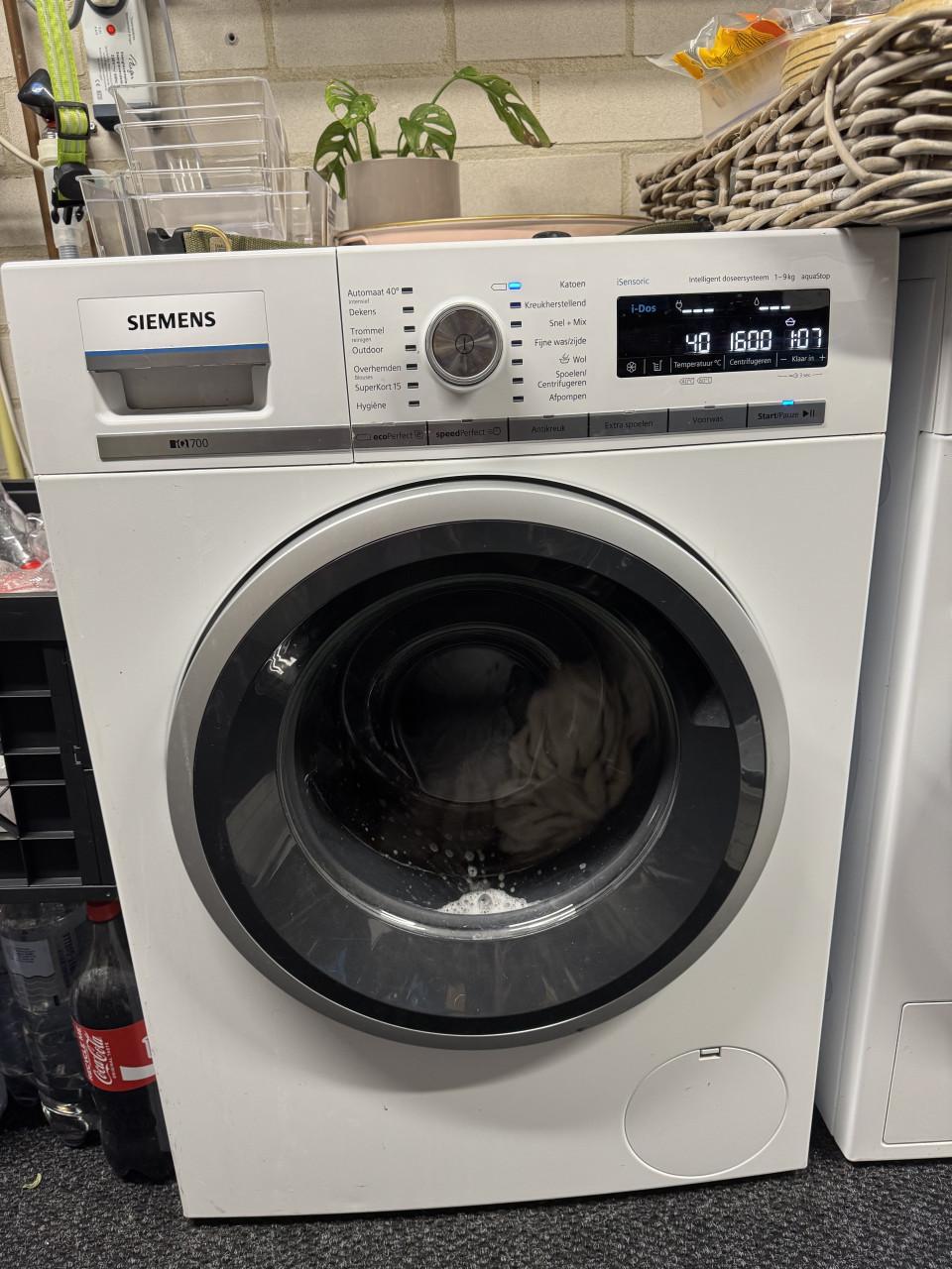 Siemens wasmachine IQ 700 9 kg voorlader