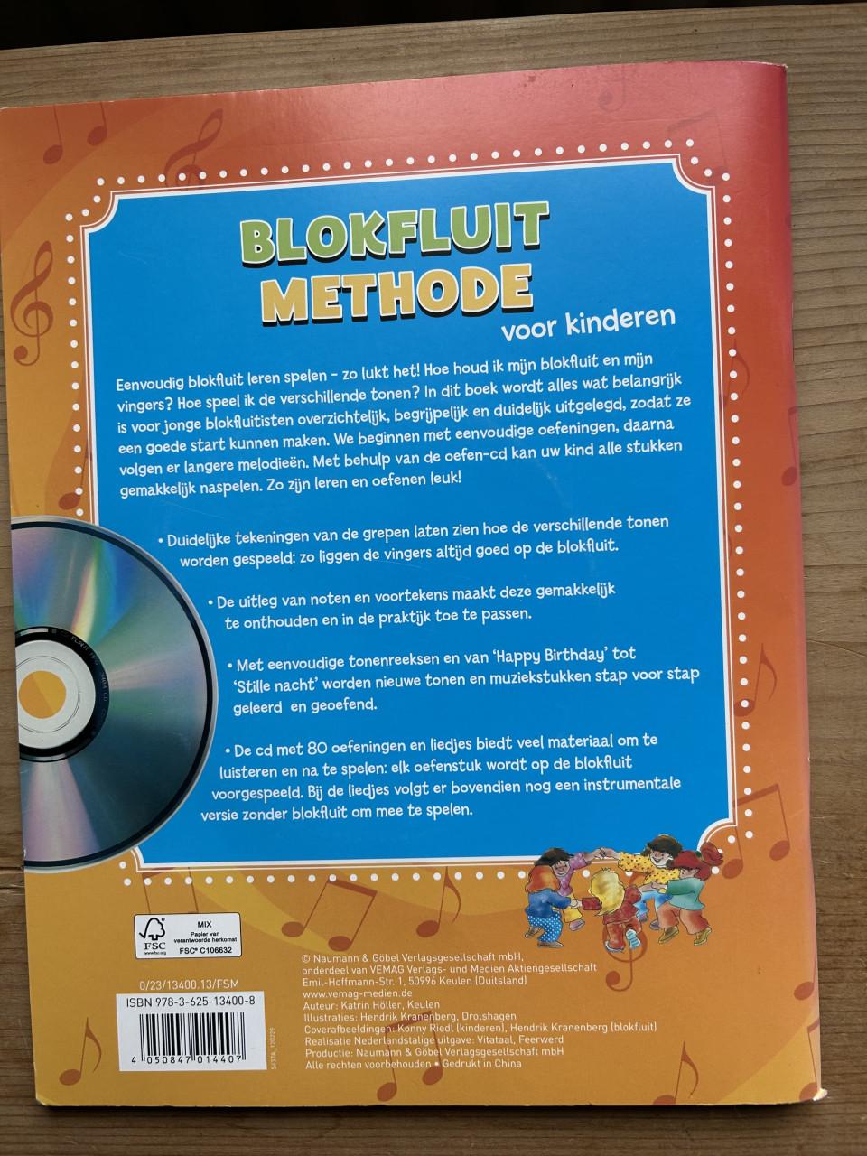 Blokfluit methode voor kinderen, inclusief CD