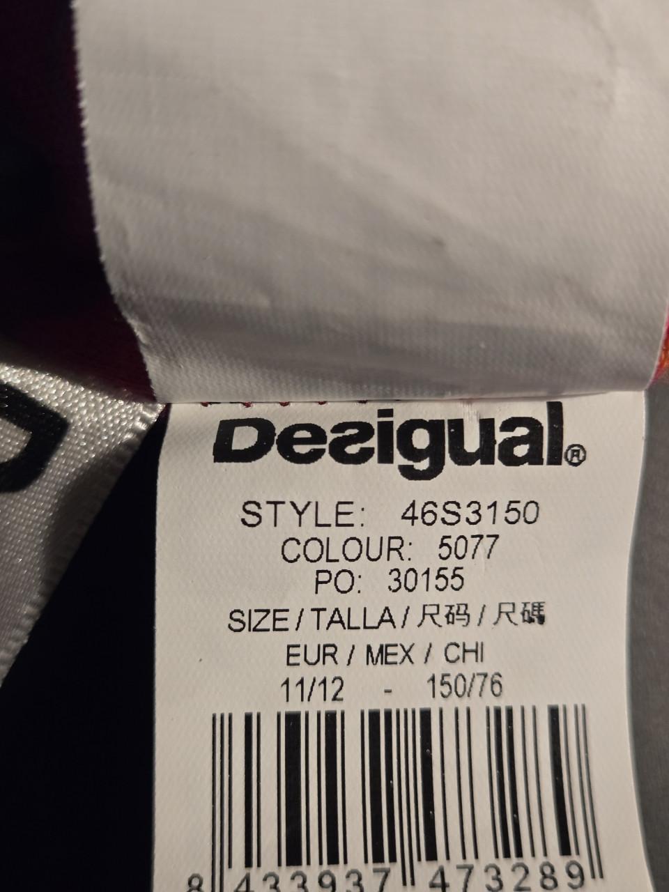 Desigual omkeerbare hoodie met lange mouwen. maat 150/76  11-12 jaar