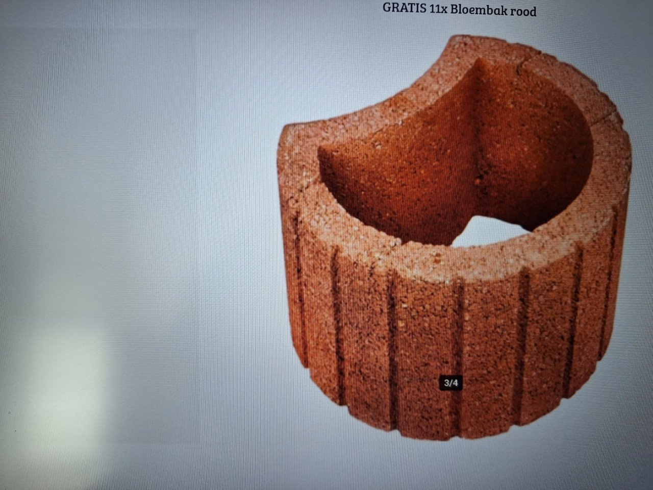 Stenen bloembakken