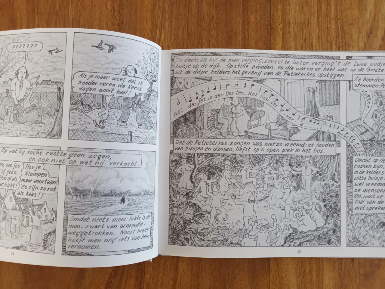 De tocht van de Petieterkes; in stripvorm