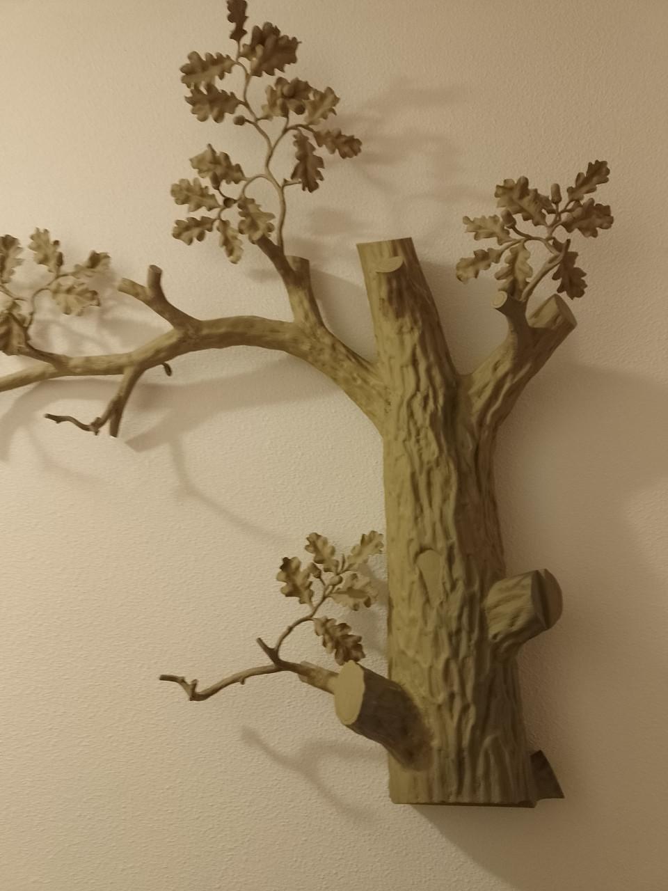 Zeer mooie vintage metalen kapstok-boom