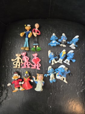 Verzameling pvc poppetjes 17 st. oa. Smurfen