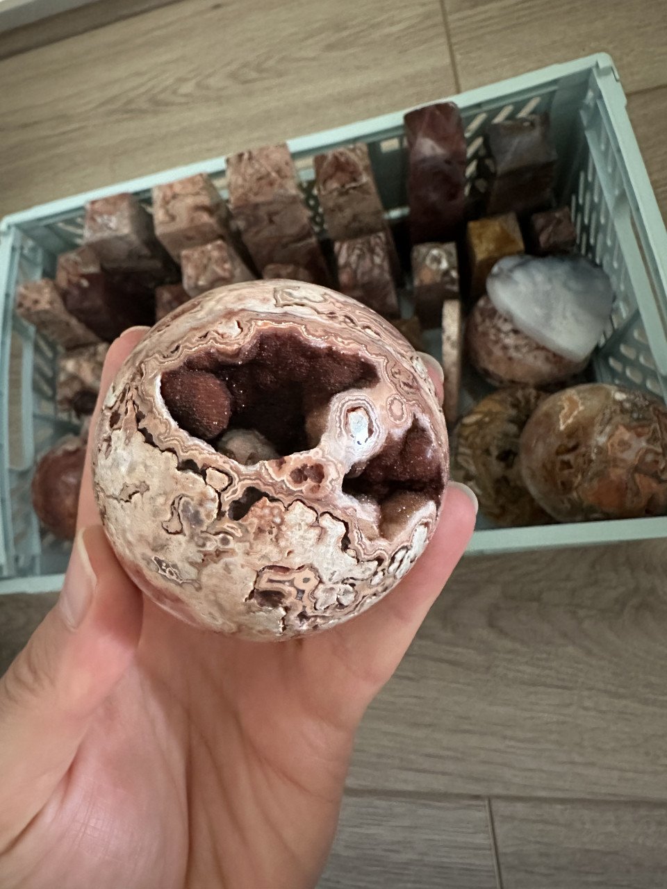 Kristallen - torens en bollen - Mexicaanse Crazy Lance Agaat