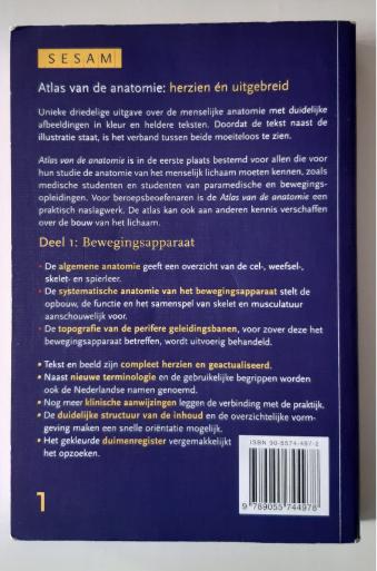 Sesam atlas van de anatomie  deel 1: bewegingsapparaat