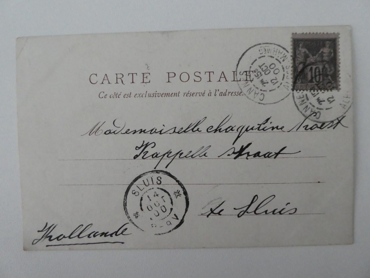Briefkaart, 1900, Cannes - Sluis, Raphael Tuck & Fils