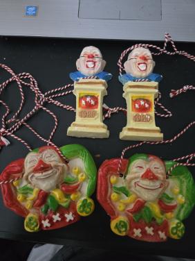 4 stuks Vintage Veldtekens uit Bergen op Zoom (Krabbegat) 1985 en 1986.