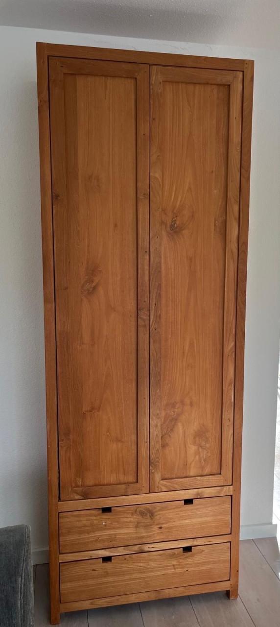 Mooie teakhouten kast boeken/buffetkast.