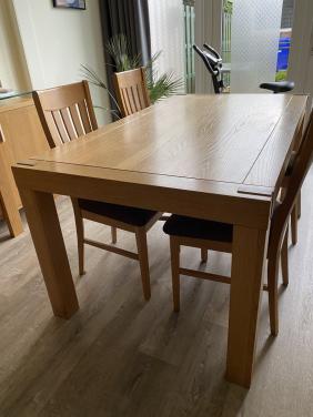 Modern massief licht eiken meubelset met bankstel te koop