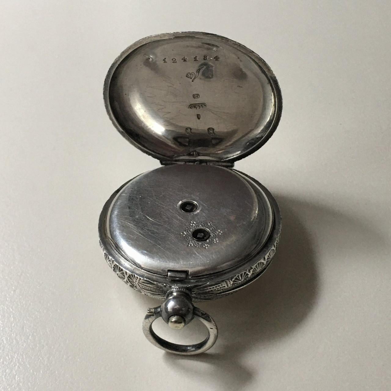 Argentum silver Ladies Pocketwatch 1888