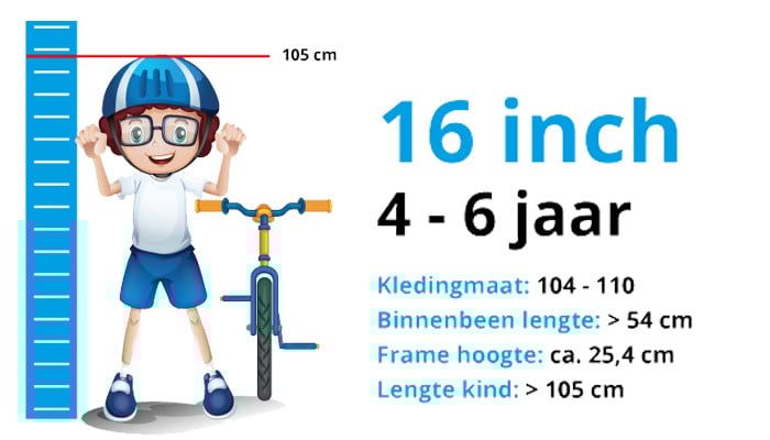 Volare Black Cruiser 16 inch jongensfiets
