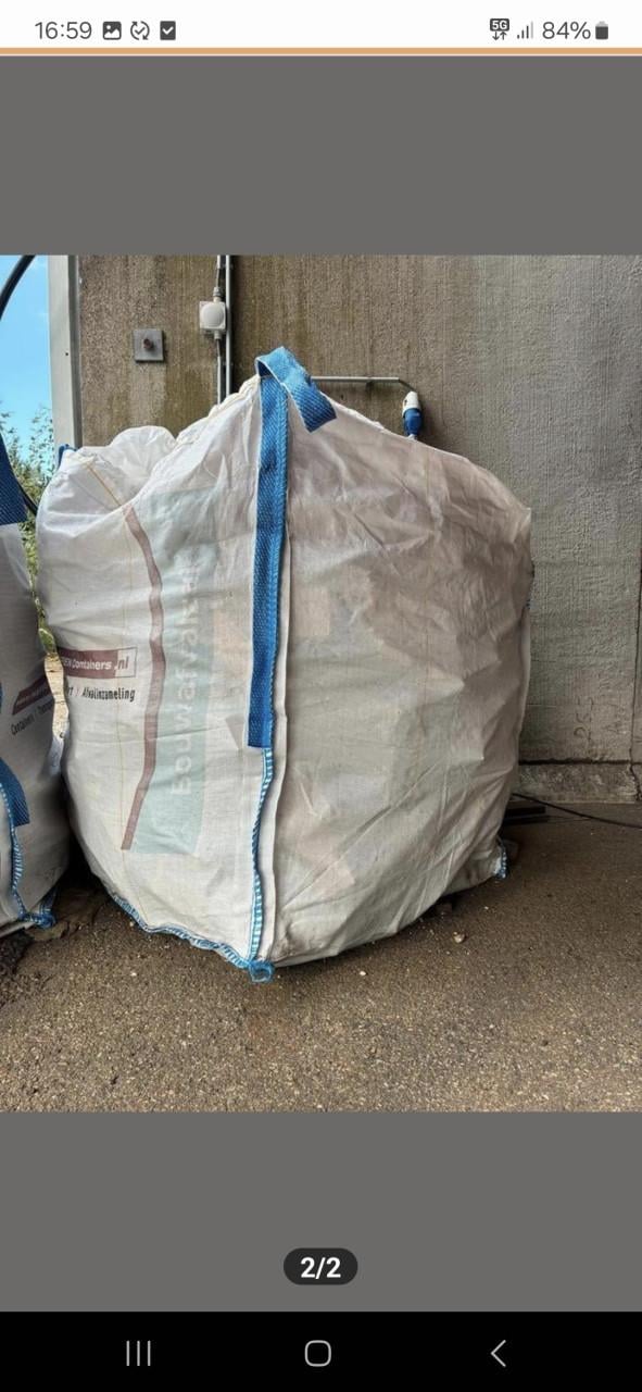 Bigbag stookhout – kleingezaagd pallet hout- droog