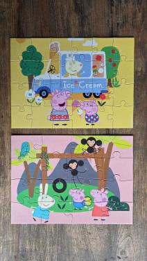 🎈4 puzzels Peppa Pig in doos;