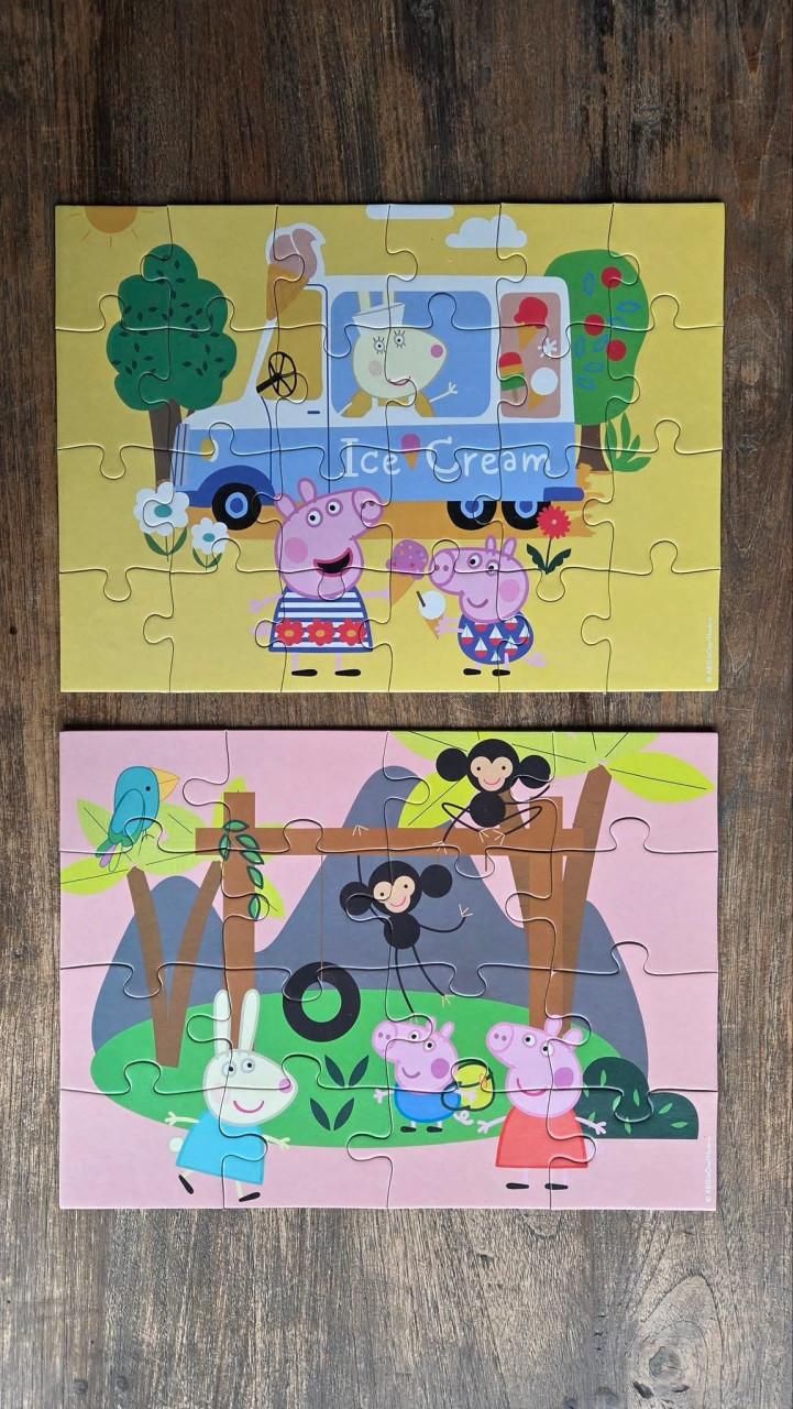 🎈4 puzzels Peppa Pig in doos;