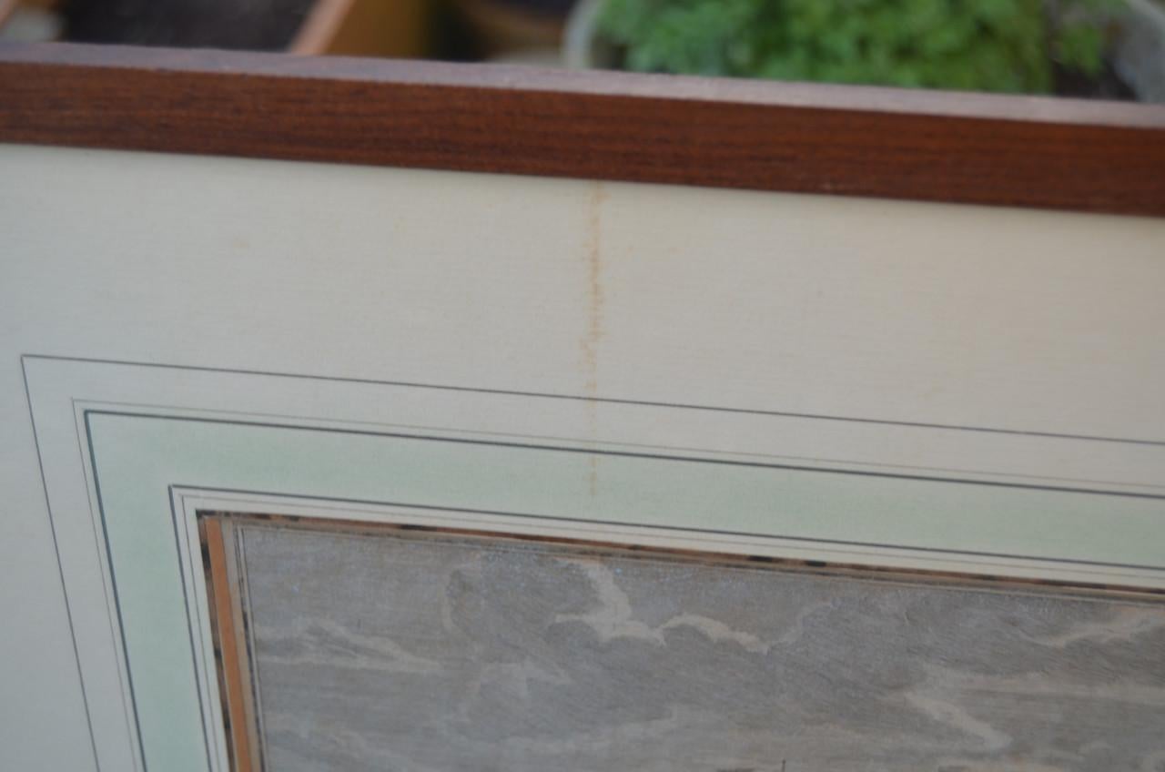 Nederlandse opticaprent 'Walvisvaart/vangst' ca. 1750