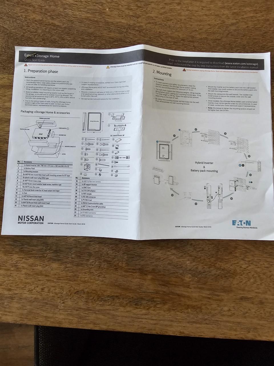 Thuisbatterij Nissan Eaton xStorage -XST 1Ph 4.2 kW / XST Home complete set