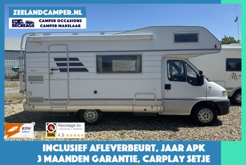 Goedgekeurde klassieker: Hymer Swing Camp 544K, jaar APK, 3mnd gar., beurt