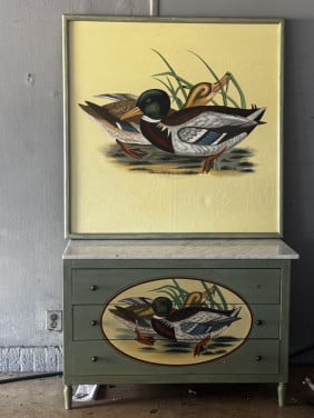 Kast + schilderij set