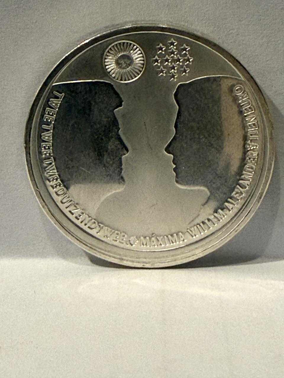 Zilveren munt 2002 Huwelijk Willem-Alexander/Maxima