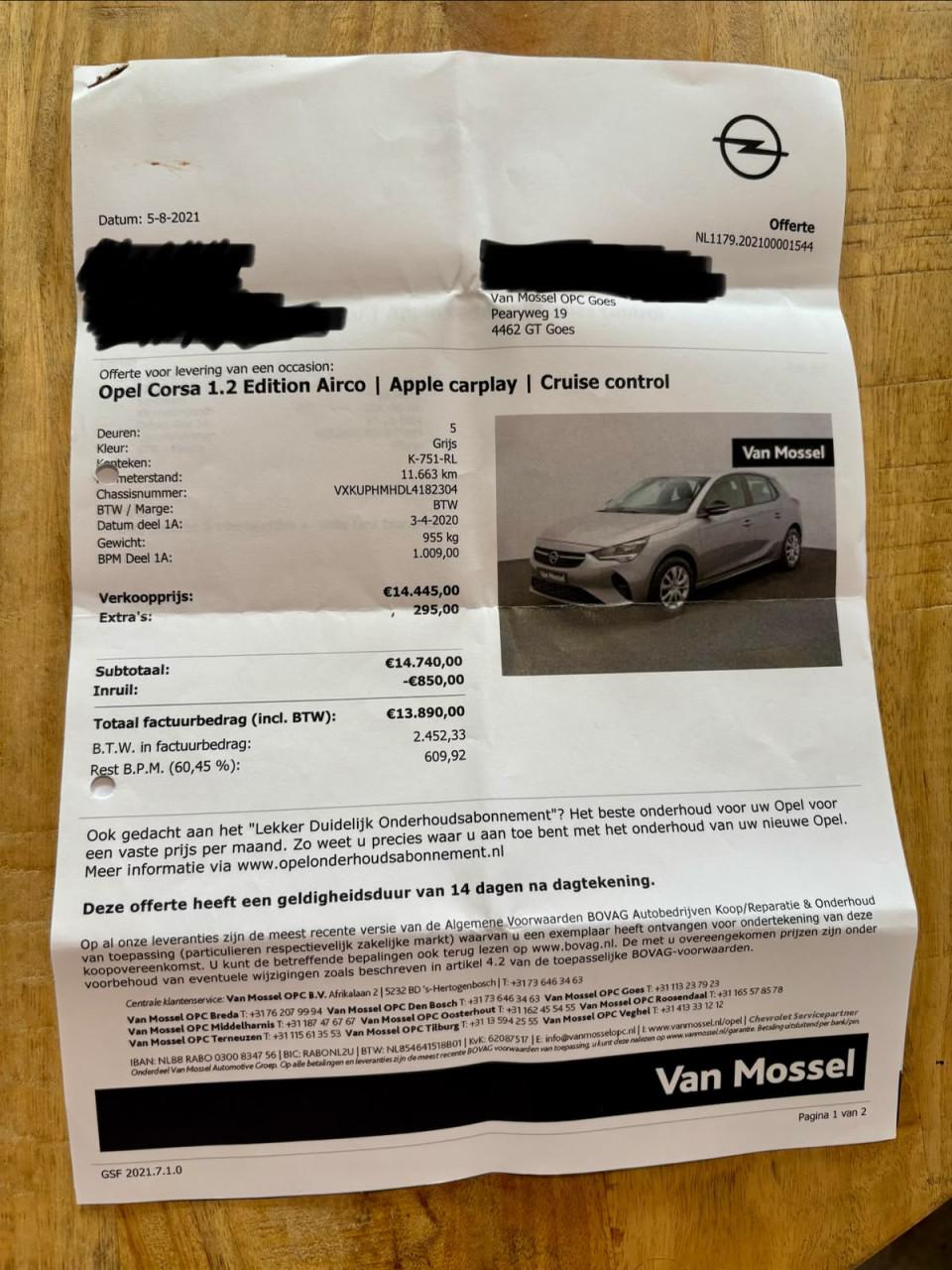 OPEL CORSA 1.2 Edition Airco | Apple Carplay | Cruise Control