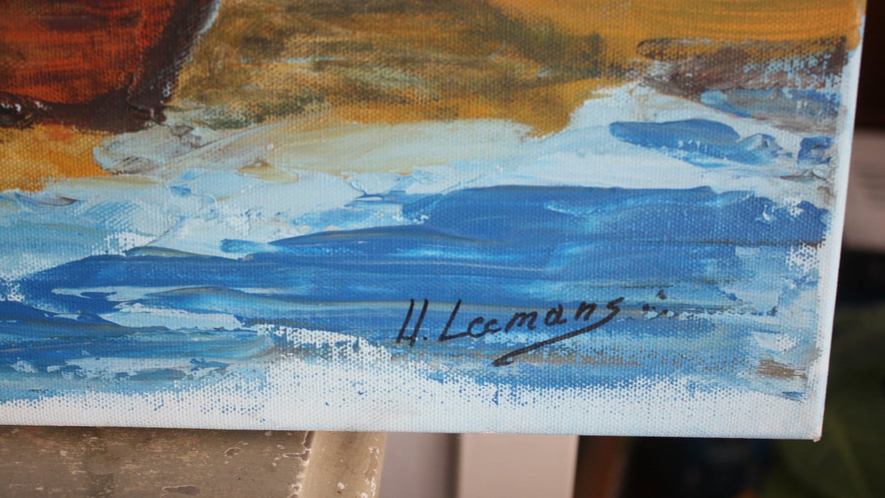 Schilderij H.Leermans-95-Boot