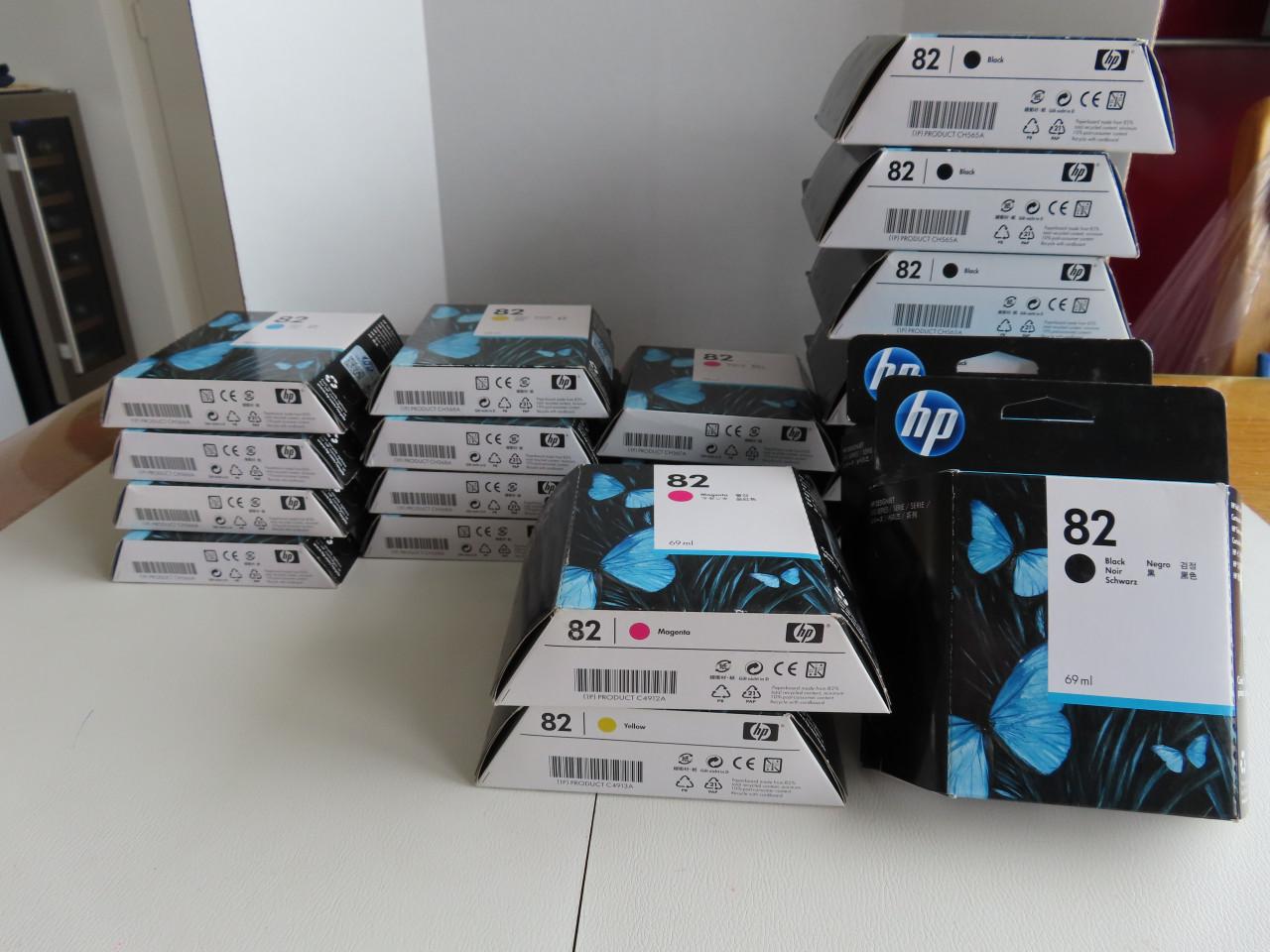 HP 82 ink cartridges Voor designjet 500, 500 PS, 510 Per stuk €.7,50