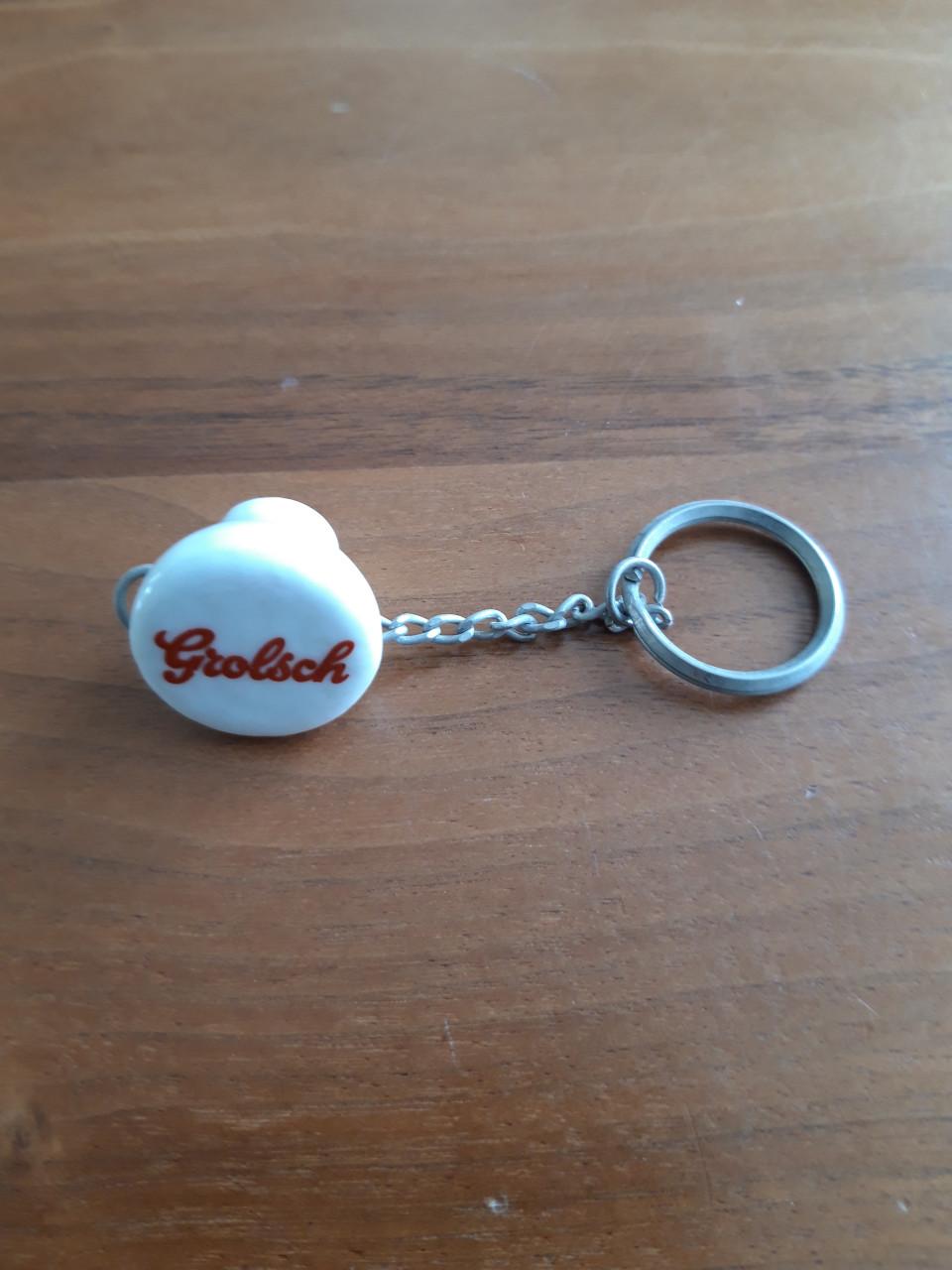 Sleutelhanger: GROLSCH afsluitdop bierfles