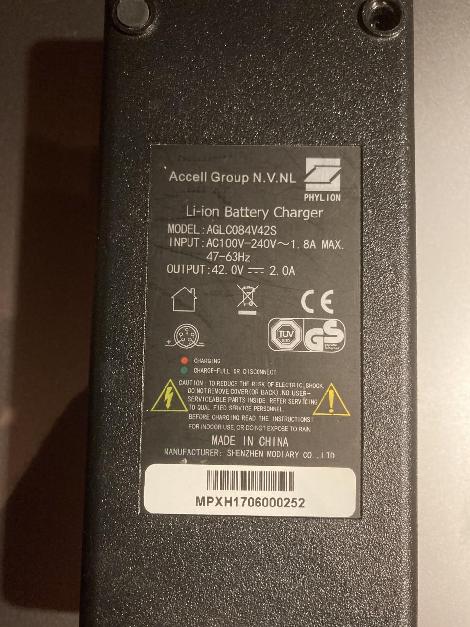 Accell AGLC084V42S Sparta, Koga, 5 pins lader vanaf 2014