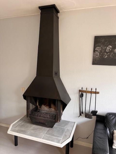 Vrij hangende openhaard