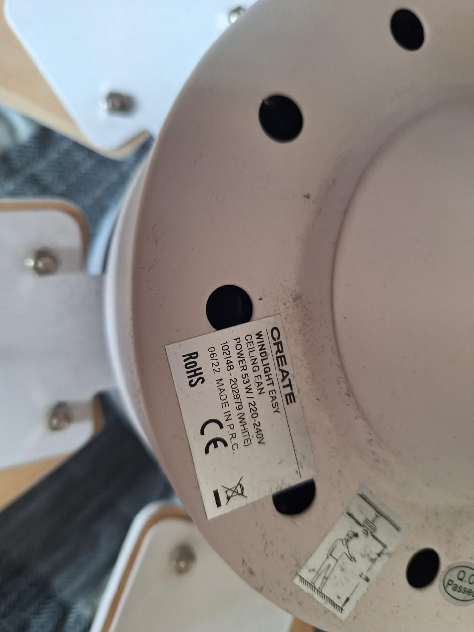 Plafondventilator met Lamp