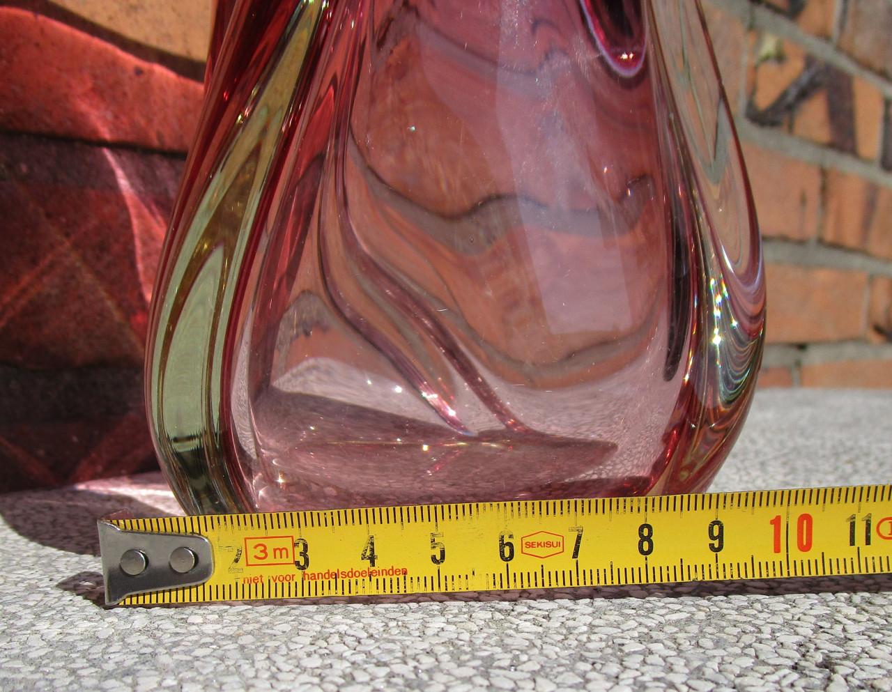 Prachtige vintage glazen vaas.