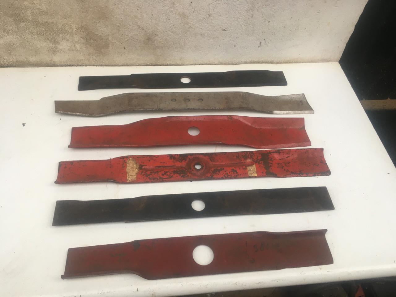 Maaimessen voor gazonmaaier motor en elektra  nieuw en licht gebruikt