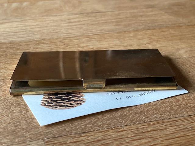 Koperen Kandelaartjes - visitekaartjeshouder, -en driepoot