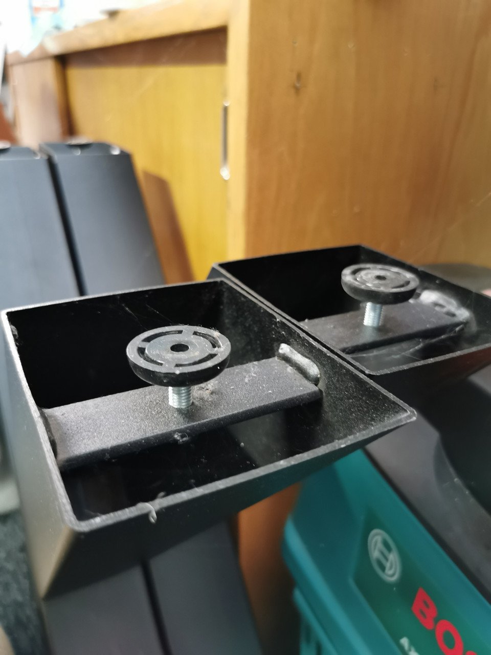 Onderstel voor eettafel - X-poten - zwart staal