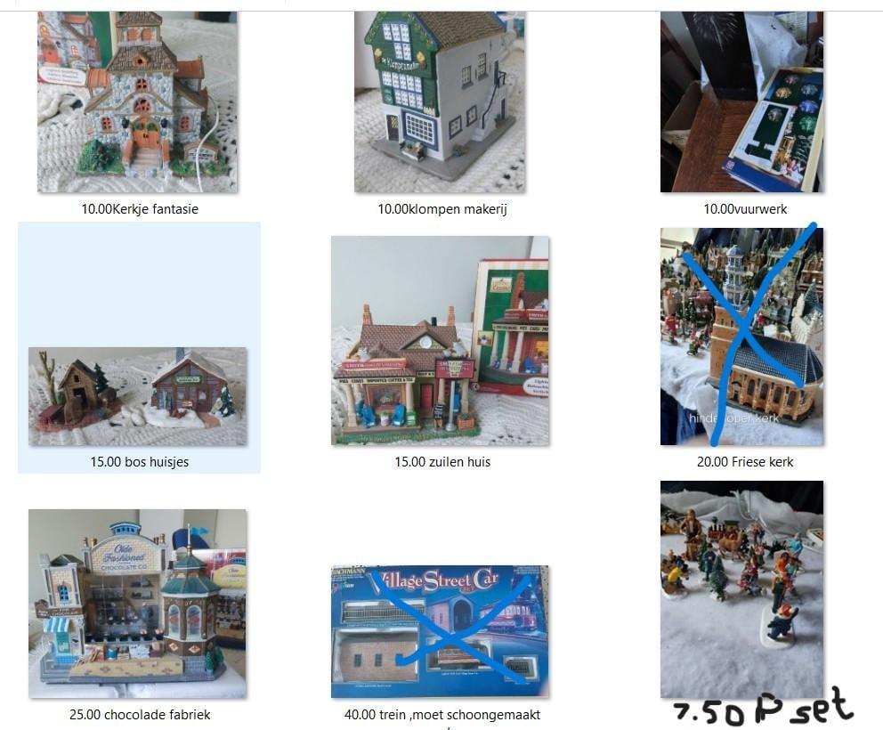 Te Koop Kerst huisjes en diversen